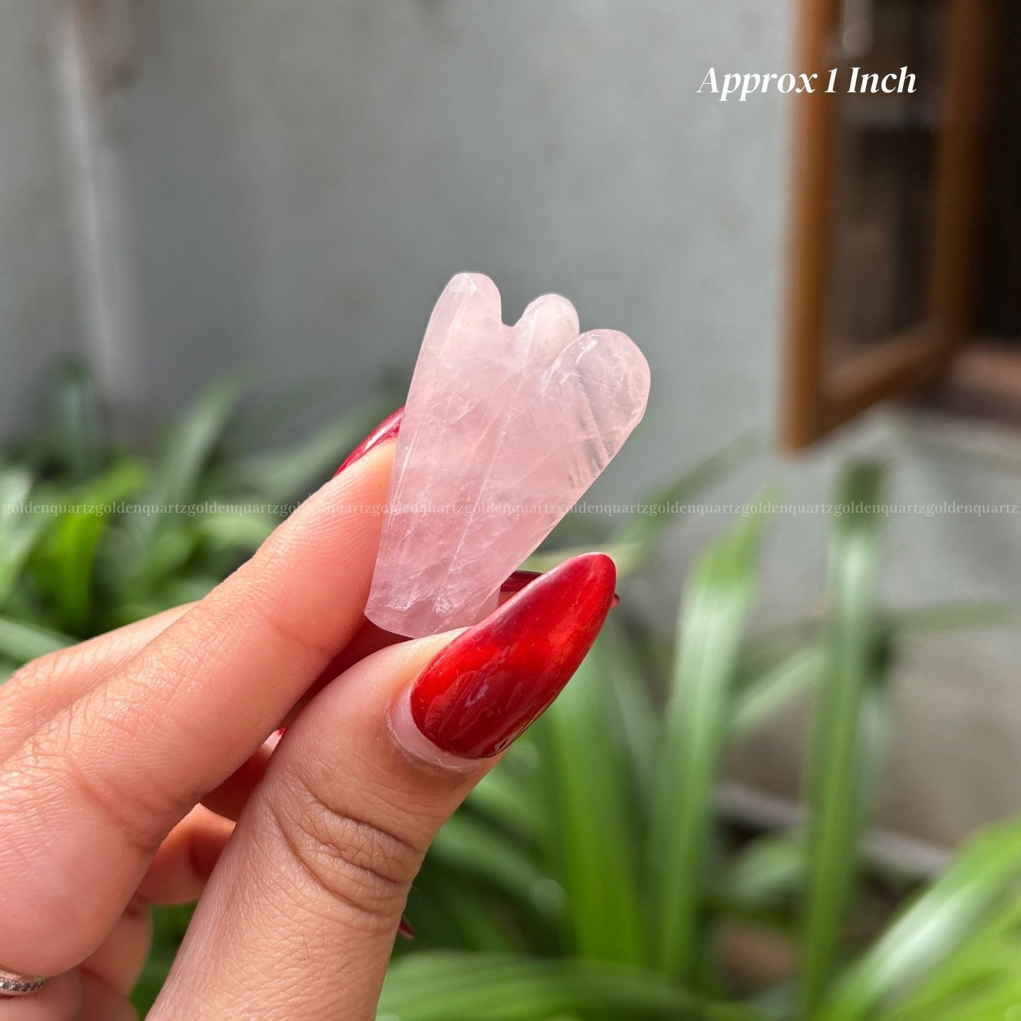 Rose Quartz Angel - Golden Quartz
