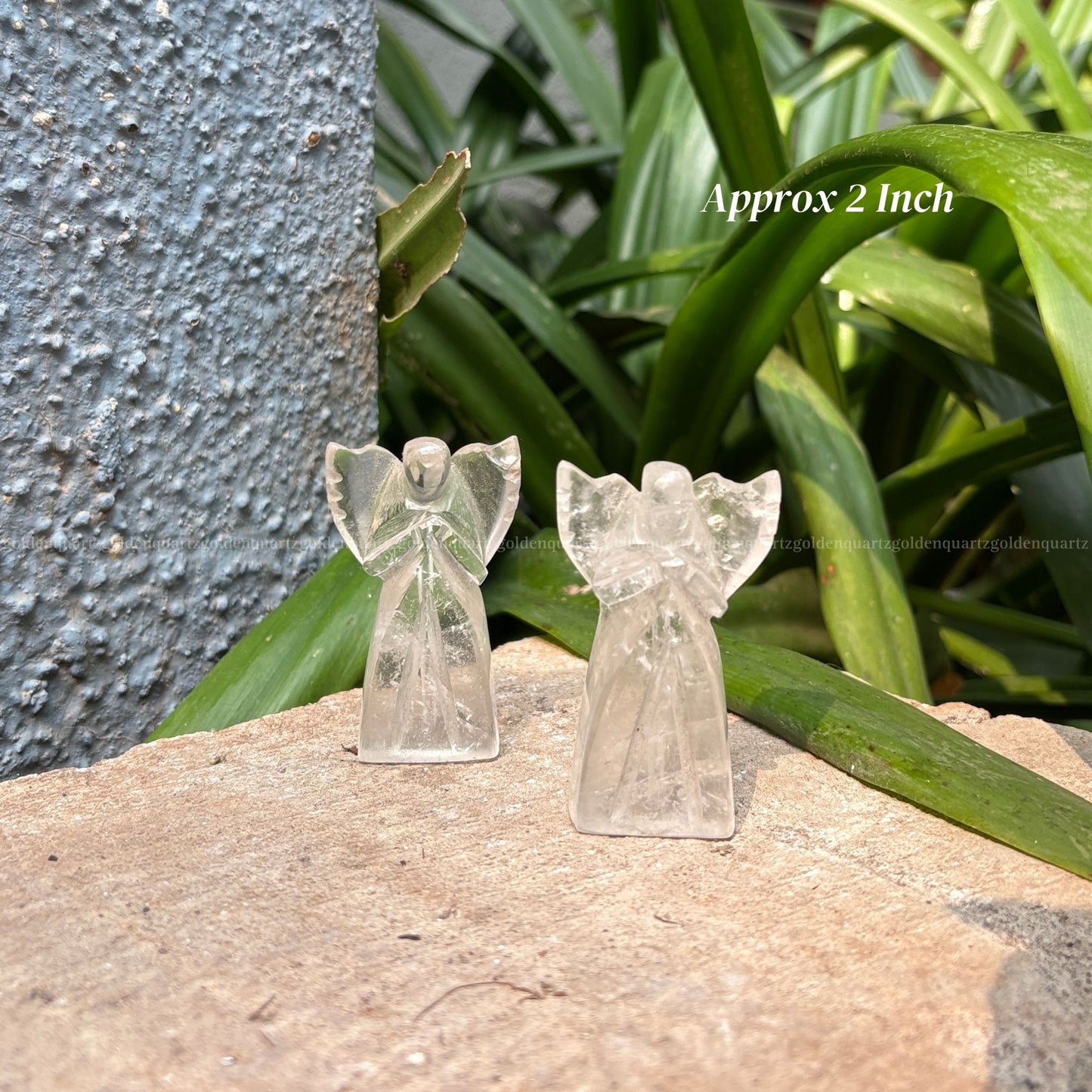 Clear Quartz Archangel - Golden Quartz