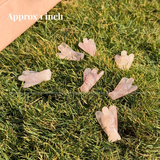 Rose Quartz Angel - Golden Quartz