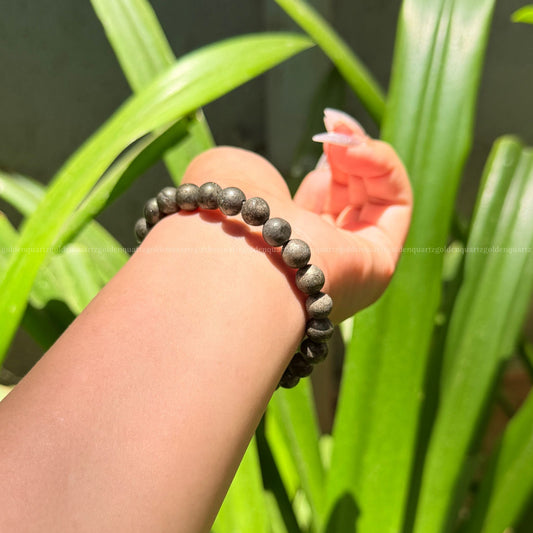 pyrite bracelet by golden quartz