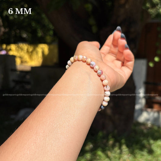 PINK OPAL BRACELET - Golden Quartz