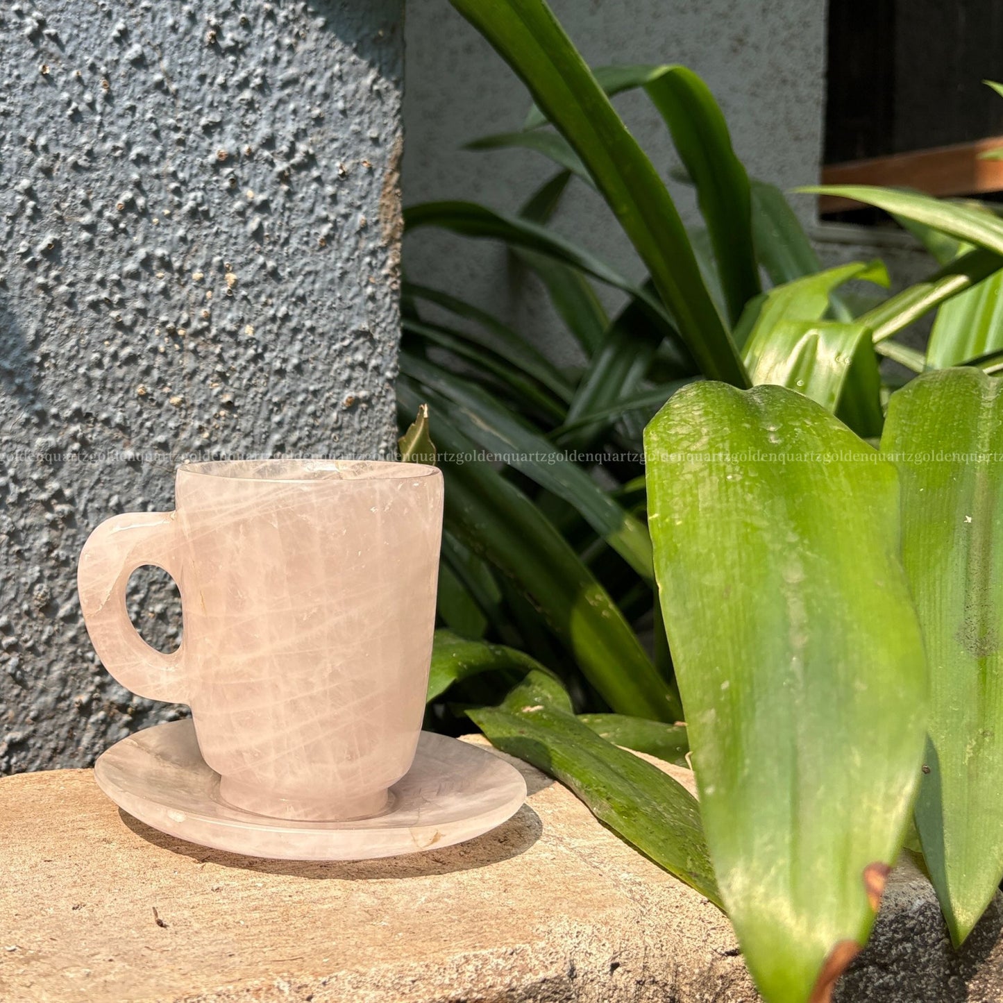 CUP & SAUCER SET - Golden Quartz