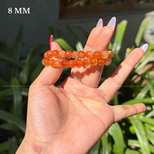 Carnelian Dc (Diamond Cut) Bracelet