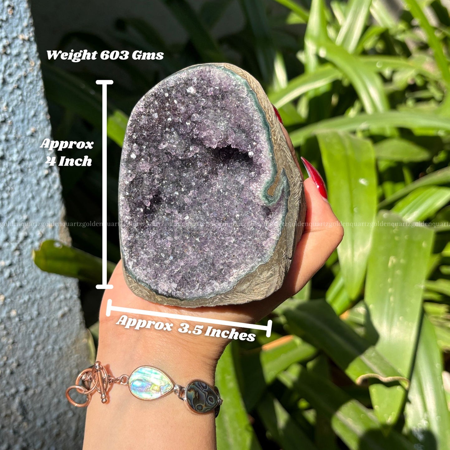 AMETHYST GEODE - Golden Quartz