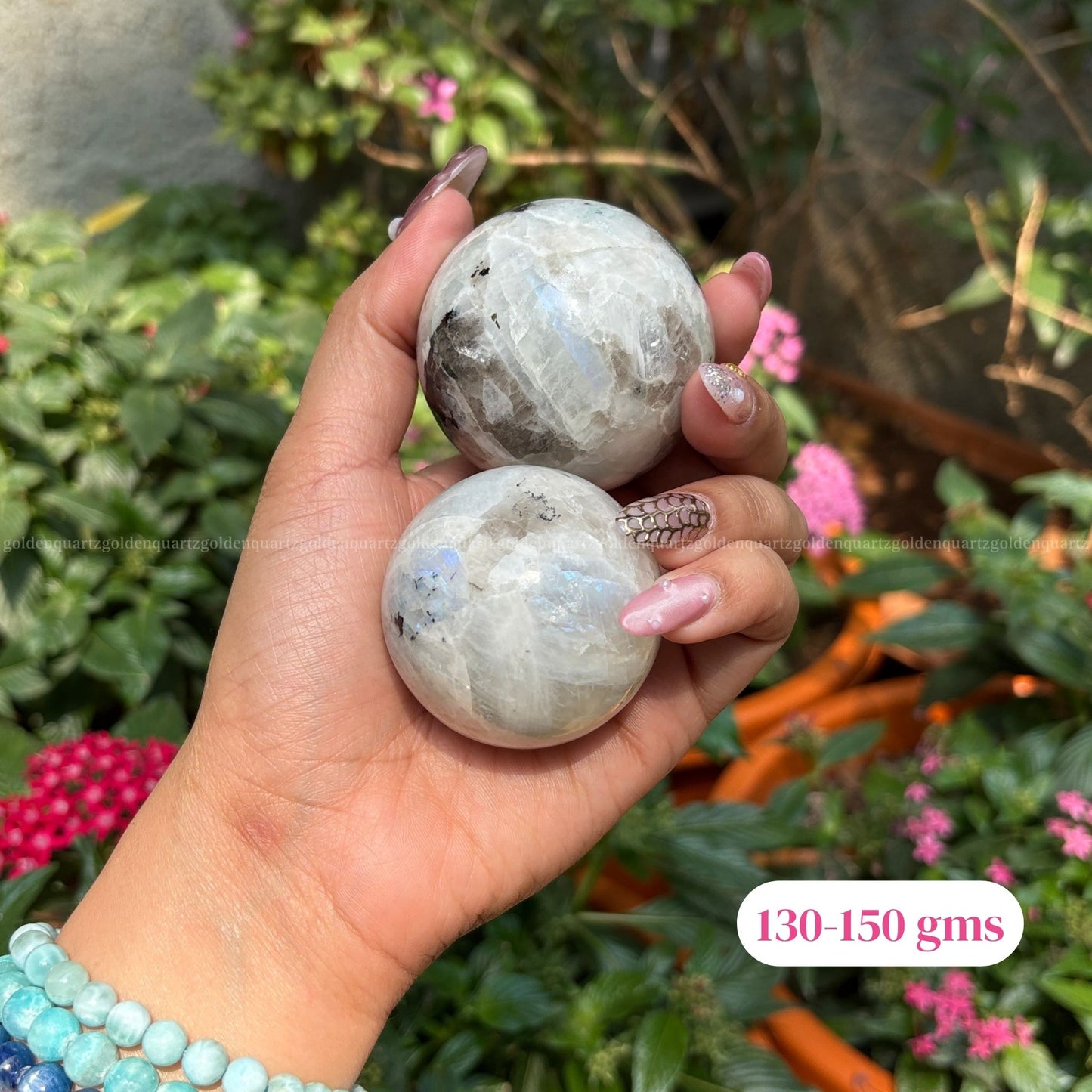 Rainbow Moonstone Sphere/ Ball