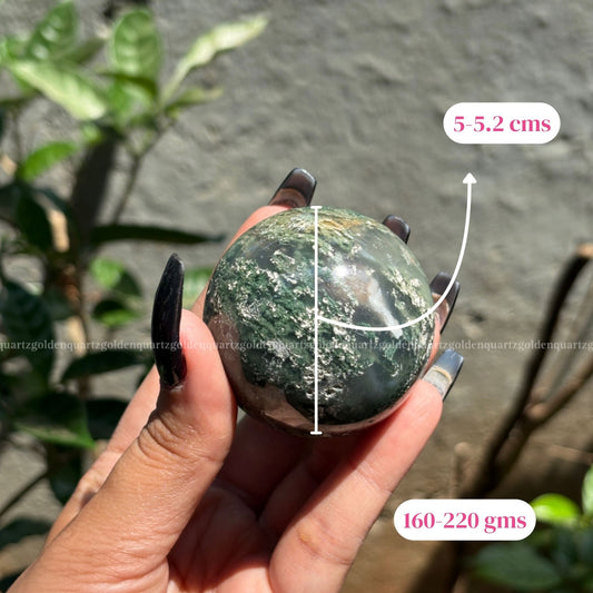 Moss Agate Sphere / Ball