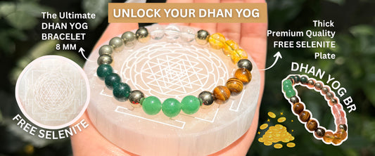 Dhan Yog Bracelet with Shree Yantra Selenite Plate: The Ultimate Wealth Combo You Need in 2026
