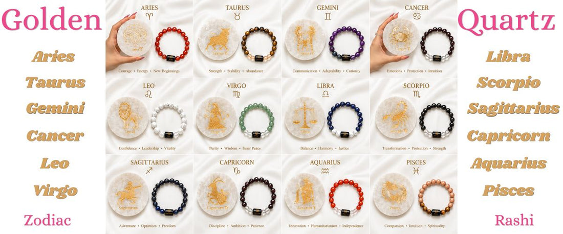 Zodiac activation plates - Golden quartz