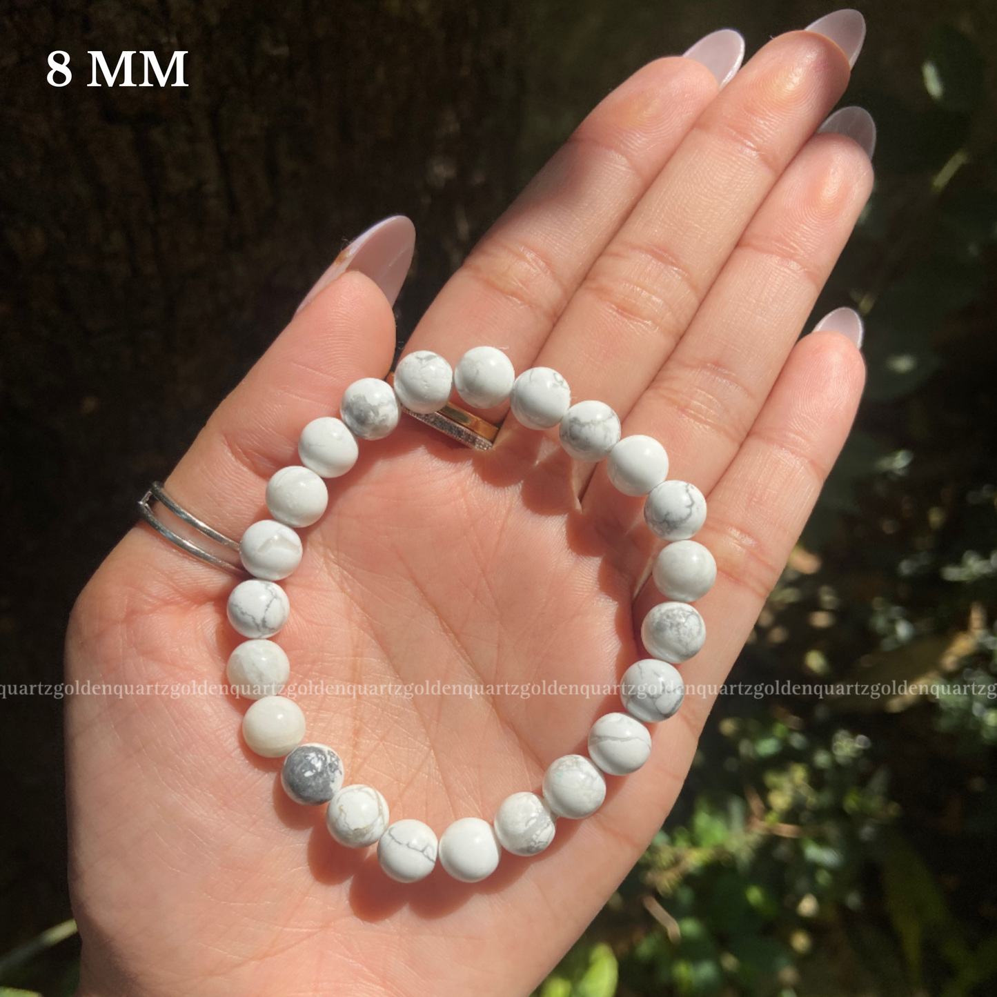 HOWLITE BRACELET - Golden Quartz 