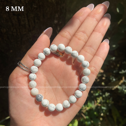 HOWLITE BRACELET - Golden Quartz 