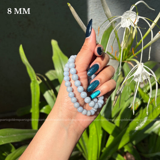 ANGELITE BRACELET - Golden Quartz 