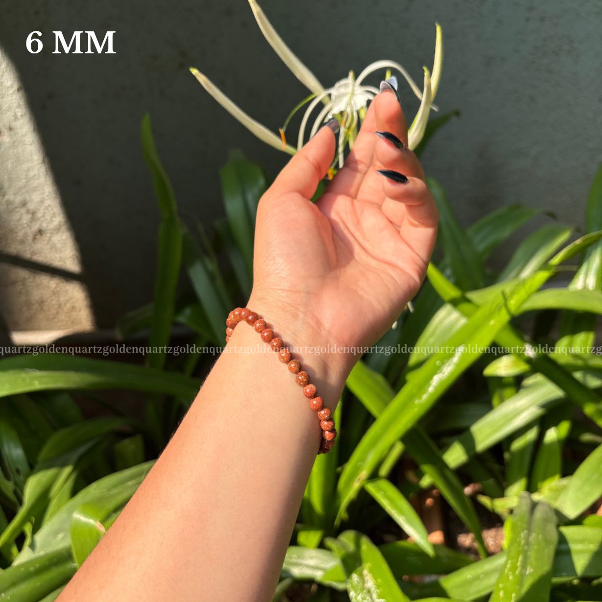 RED GOLDSTONE BRACELET FOR UPLIFTING ENERGY, AMBITION & CREATIVITY - Golden Quartz 