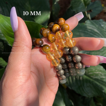Money Magnet Bracelet - Golden Quartz 