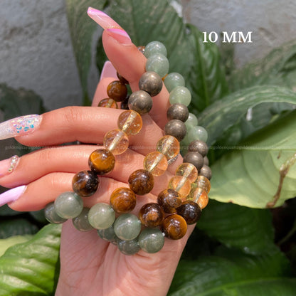 Money Magnet Bracelet - Golden Quartz 