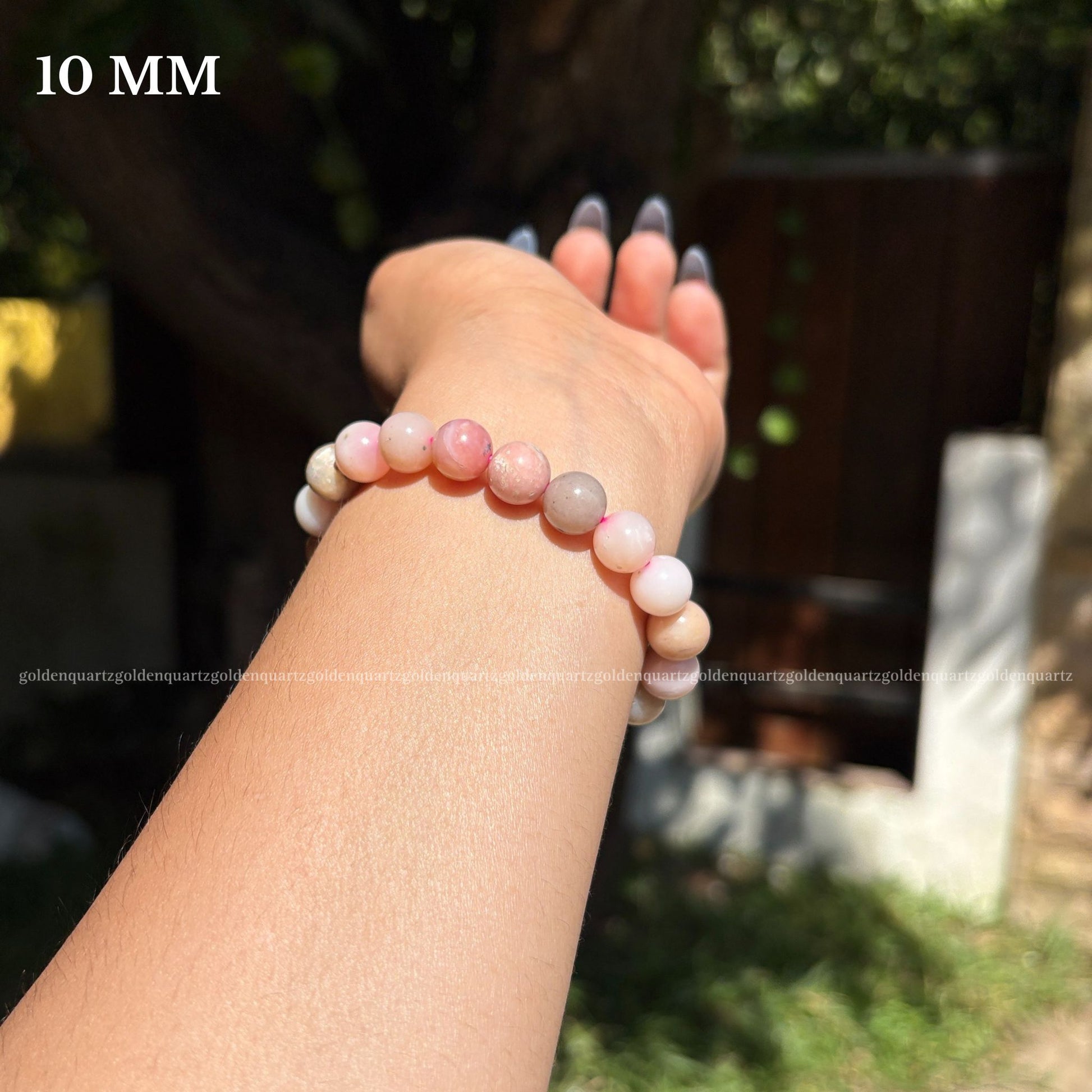 PINK OPAL BRACELET - Golden Quartz 
