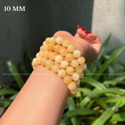 YELLOW CALCITE BRACELET - Golden Quartz 
