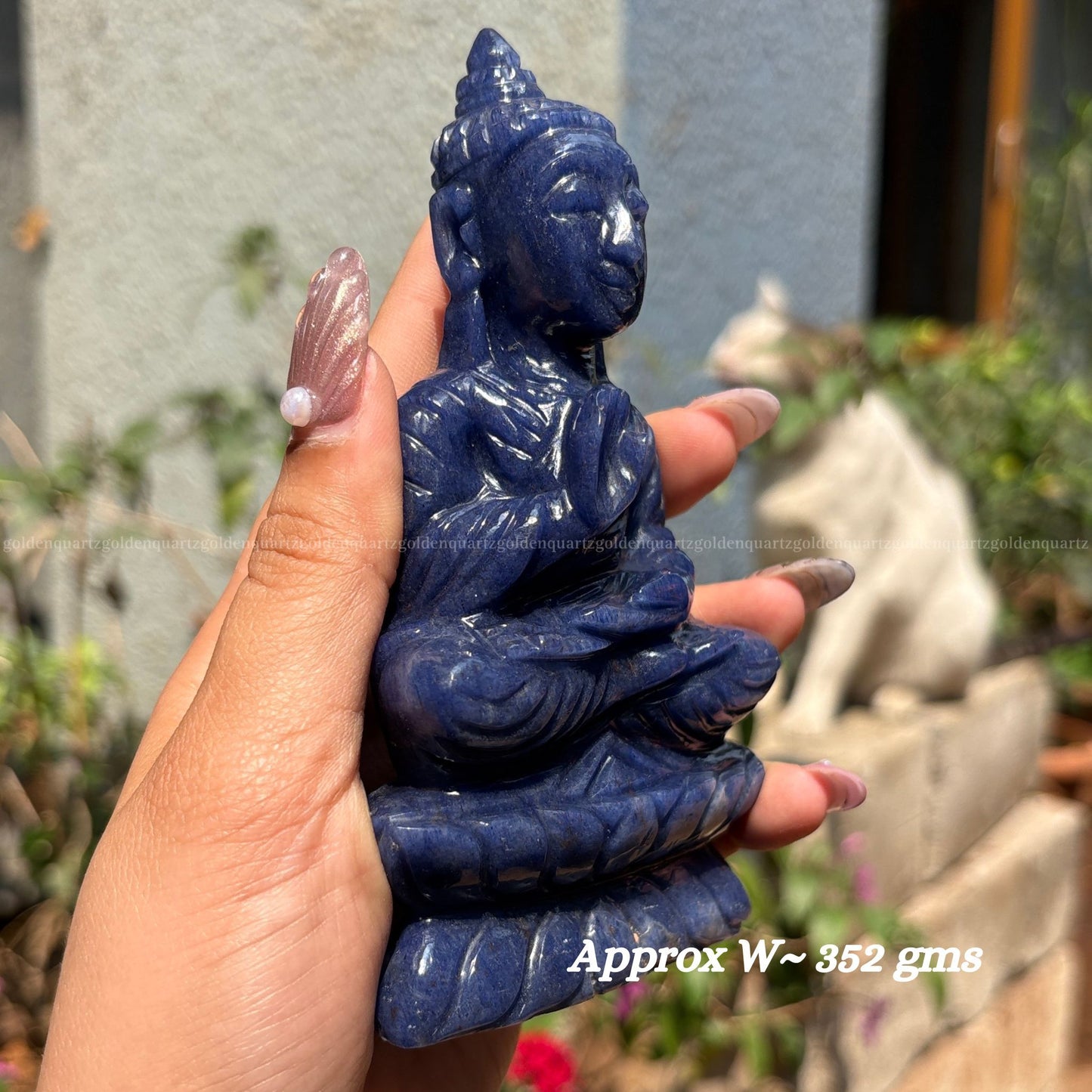 Sodalite Buddha for Wisdom, Peace & Mental Clarity