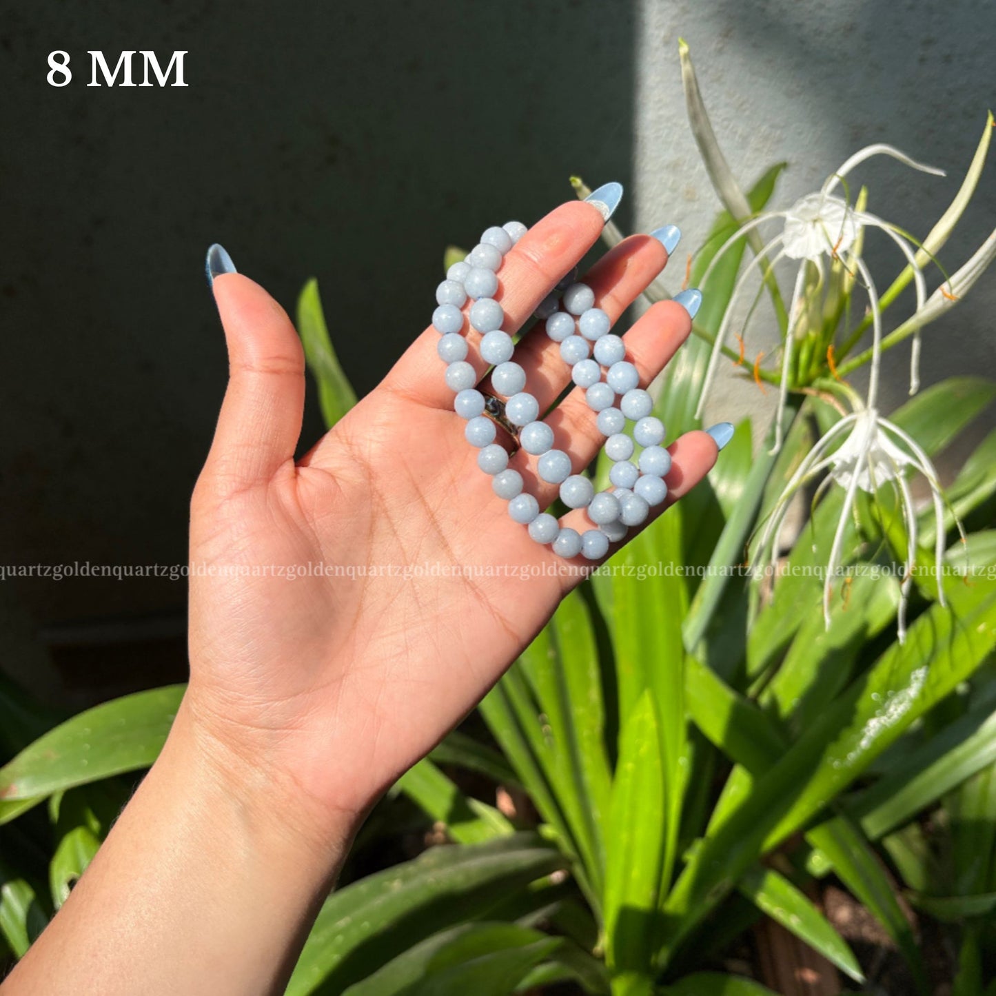 ANGELITE BRACELET - Golden Quartz 