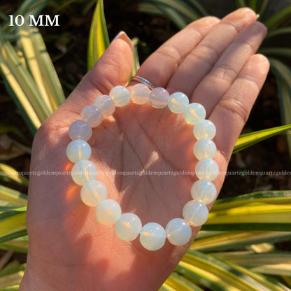 Opalite Bracelet For Emotional Balance & Communication - Golden Quartz 