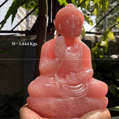 Rose Quartz Buddha – Love, Peace & Emotional Healing