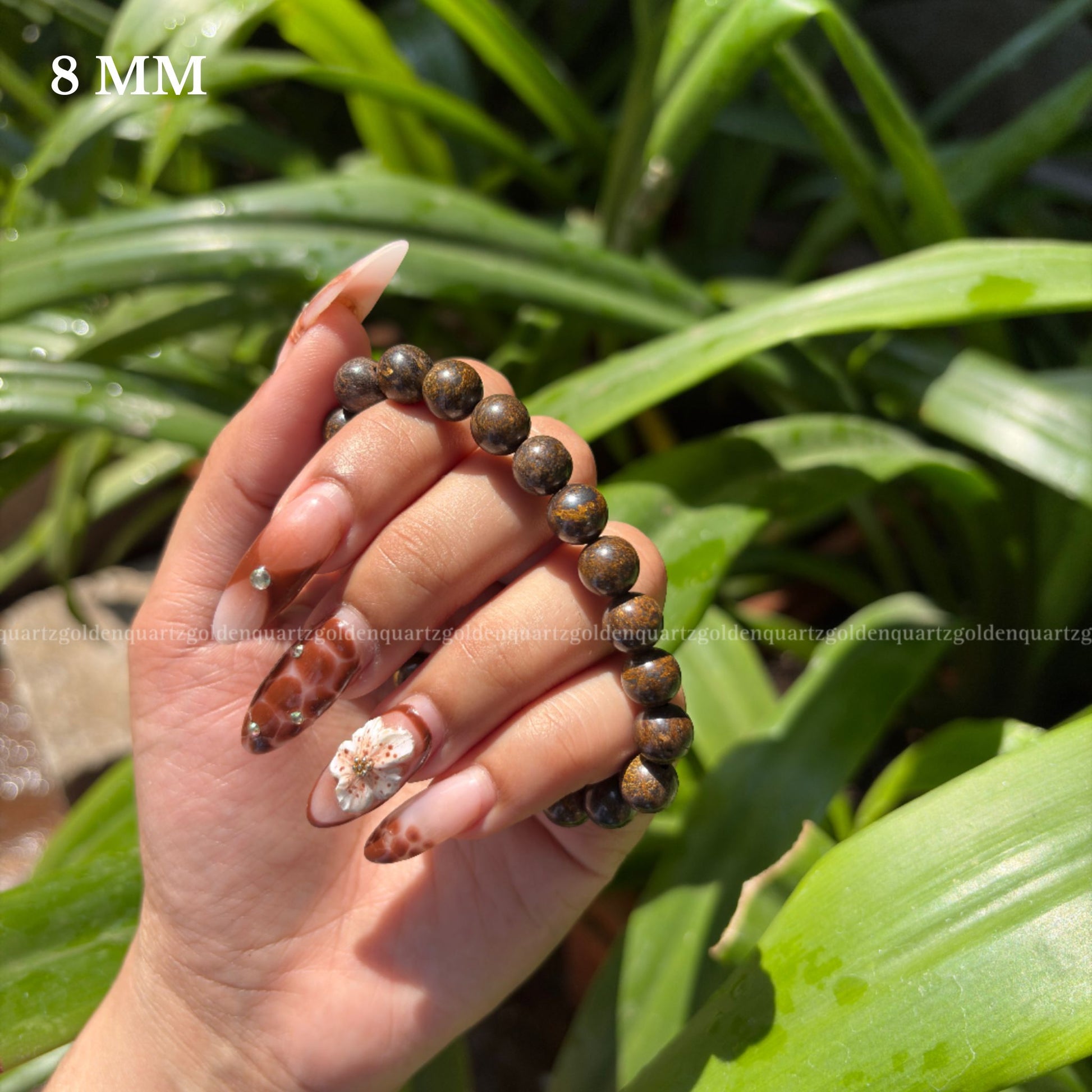 Bronzite Bracelet - Golden Quartz 