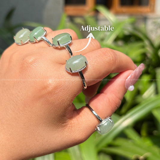 Green Aventurine Ring – Luck, Prosperity & Growth