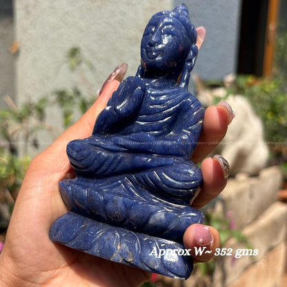 Sodalite Buddha for Wisdom, Peace & Mental Clarity