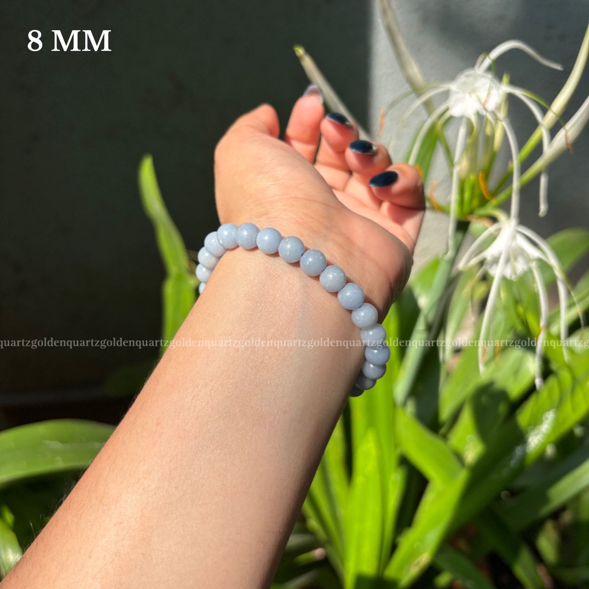 ANGELITE BRACELET - Golden Quartz 