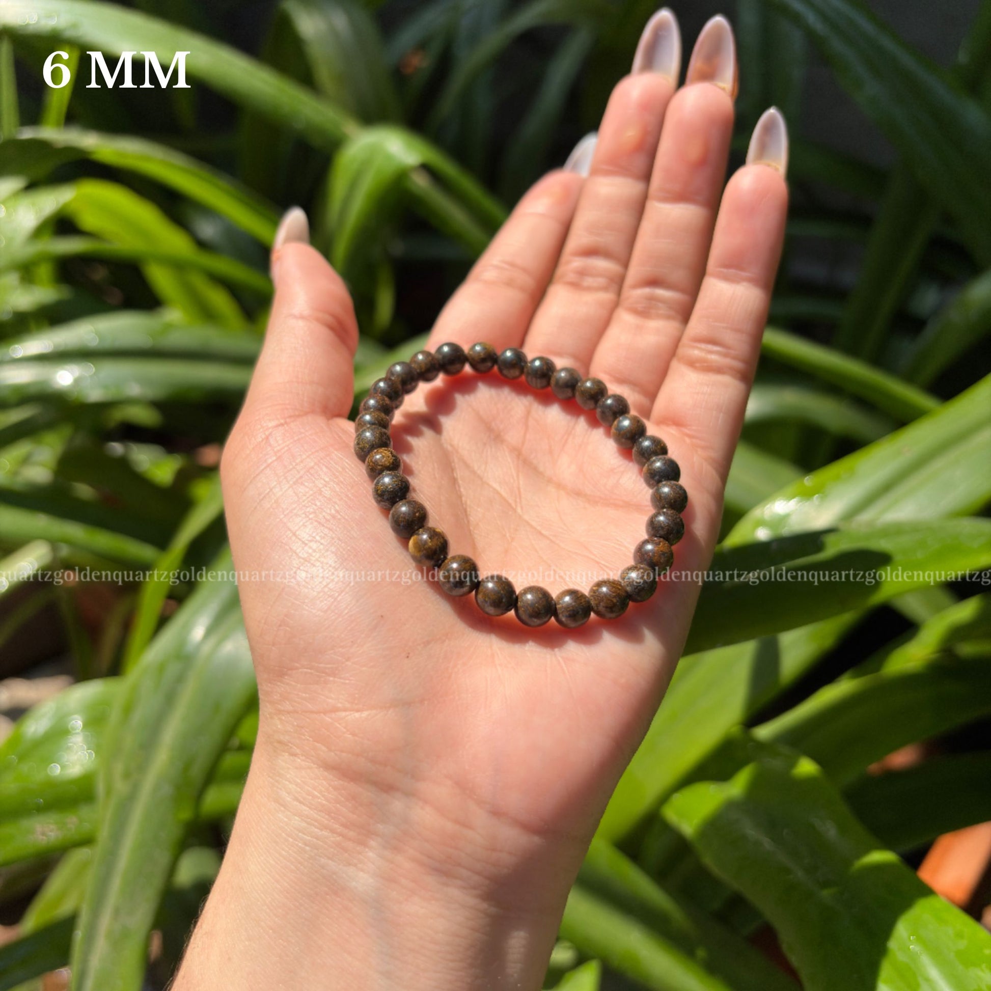 Bronzite Bracelet - Golden Quartz 