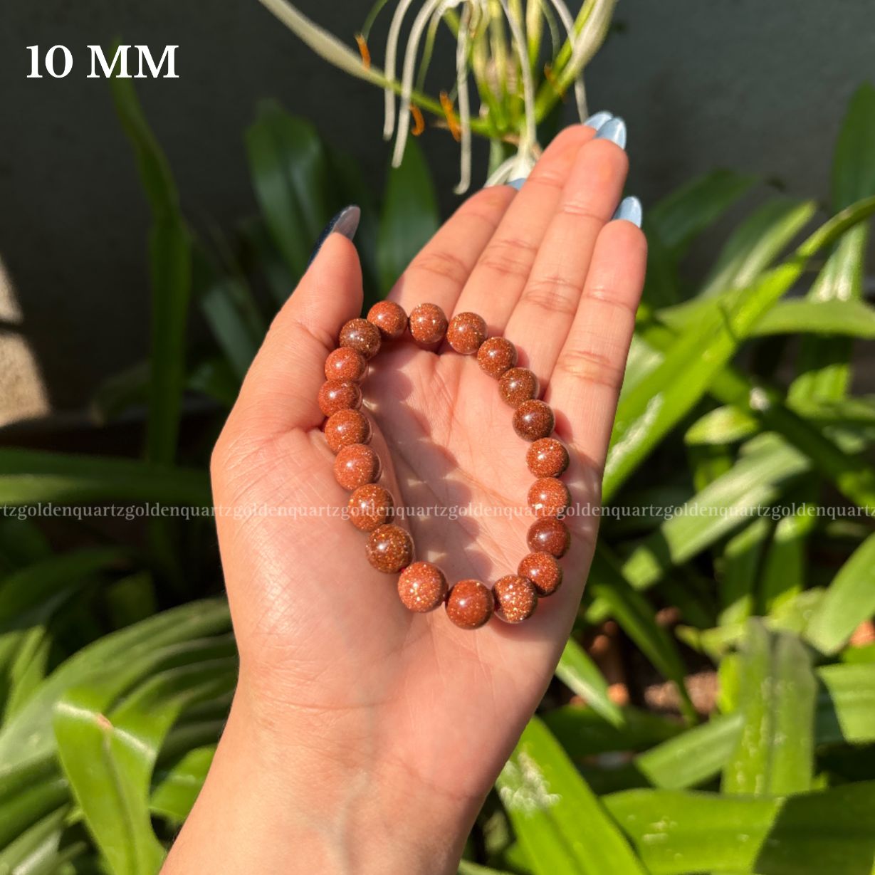 RED GOLDSTONE BRACELET FOR UPLIFTING ENERGY, AMBITION & CREATIVITY - Golden Quartz 
