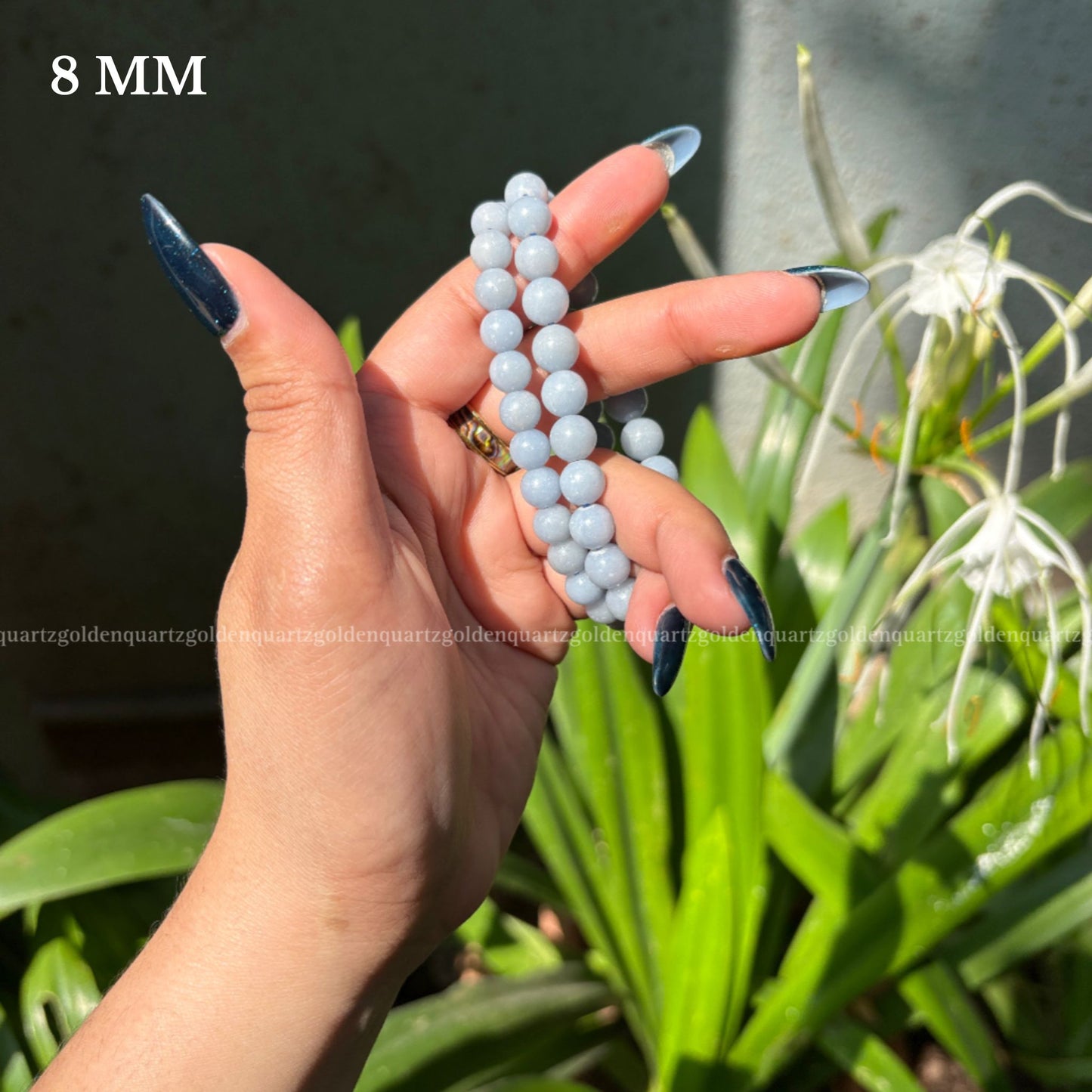ANGELITE BRACELET - Golden Quartz 