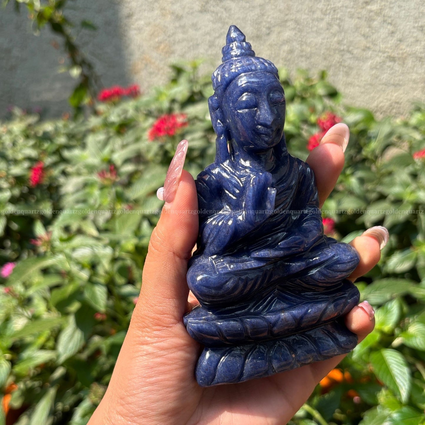 Sodalite Buddha for Wisdom, Peace & Mental Clarity