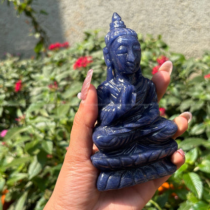Sodalite Buddha for Wisdom, Peace & Mental Clarity