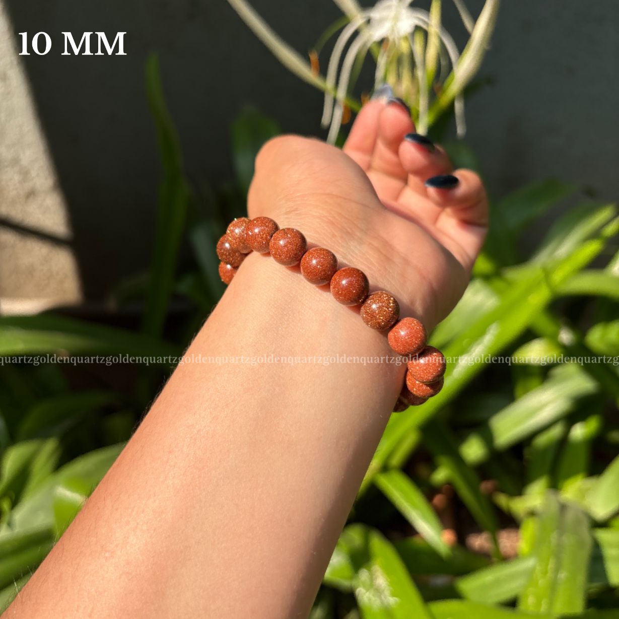 RED GOLDSTONE BRACELET FOR UPLIFTING ENERGY, AMBITION & CREATIVITY - Golden Quartz 