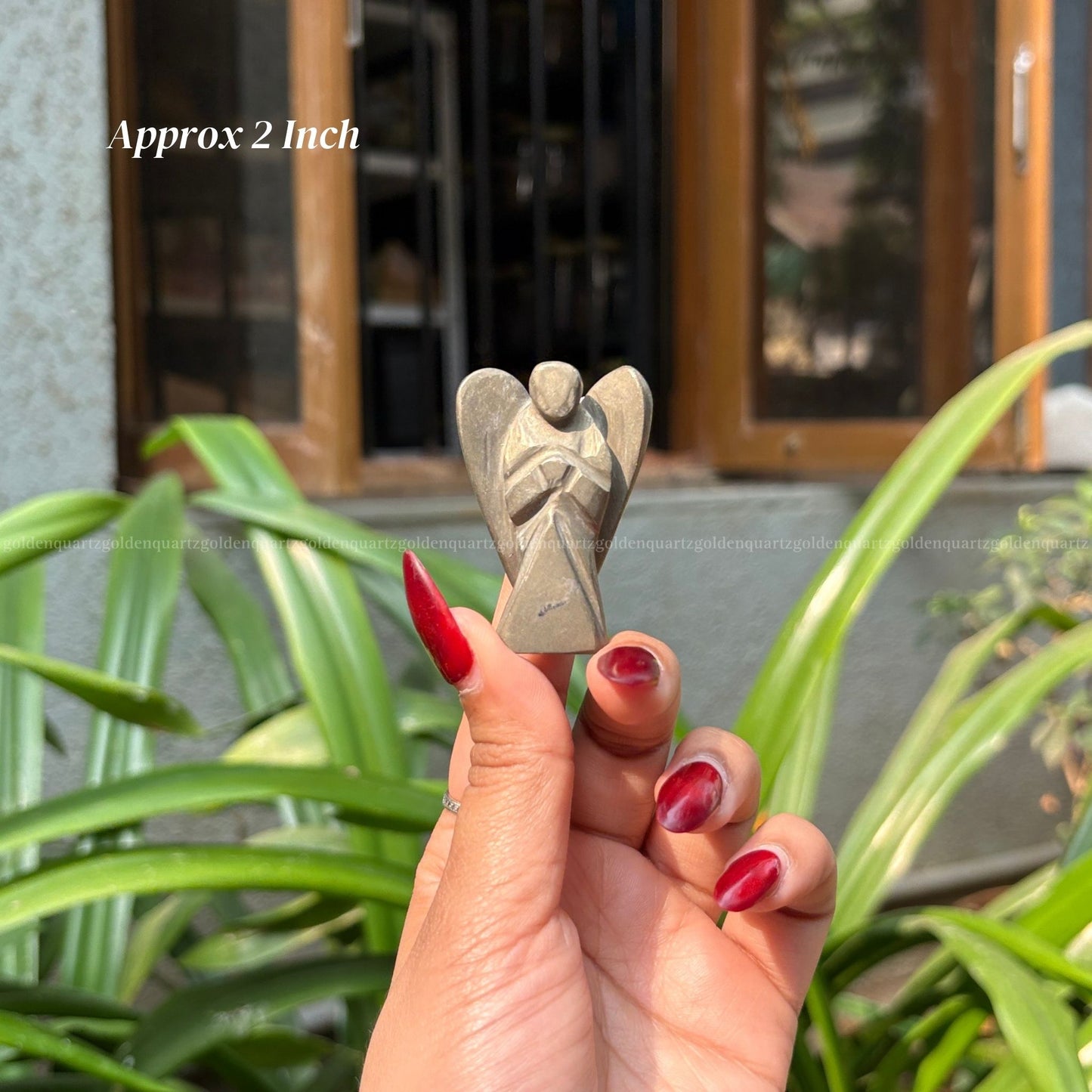 Pyrite Angel - Golden Quartz 