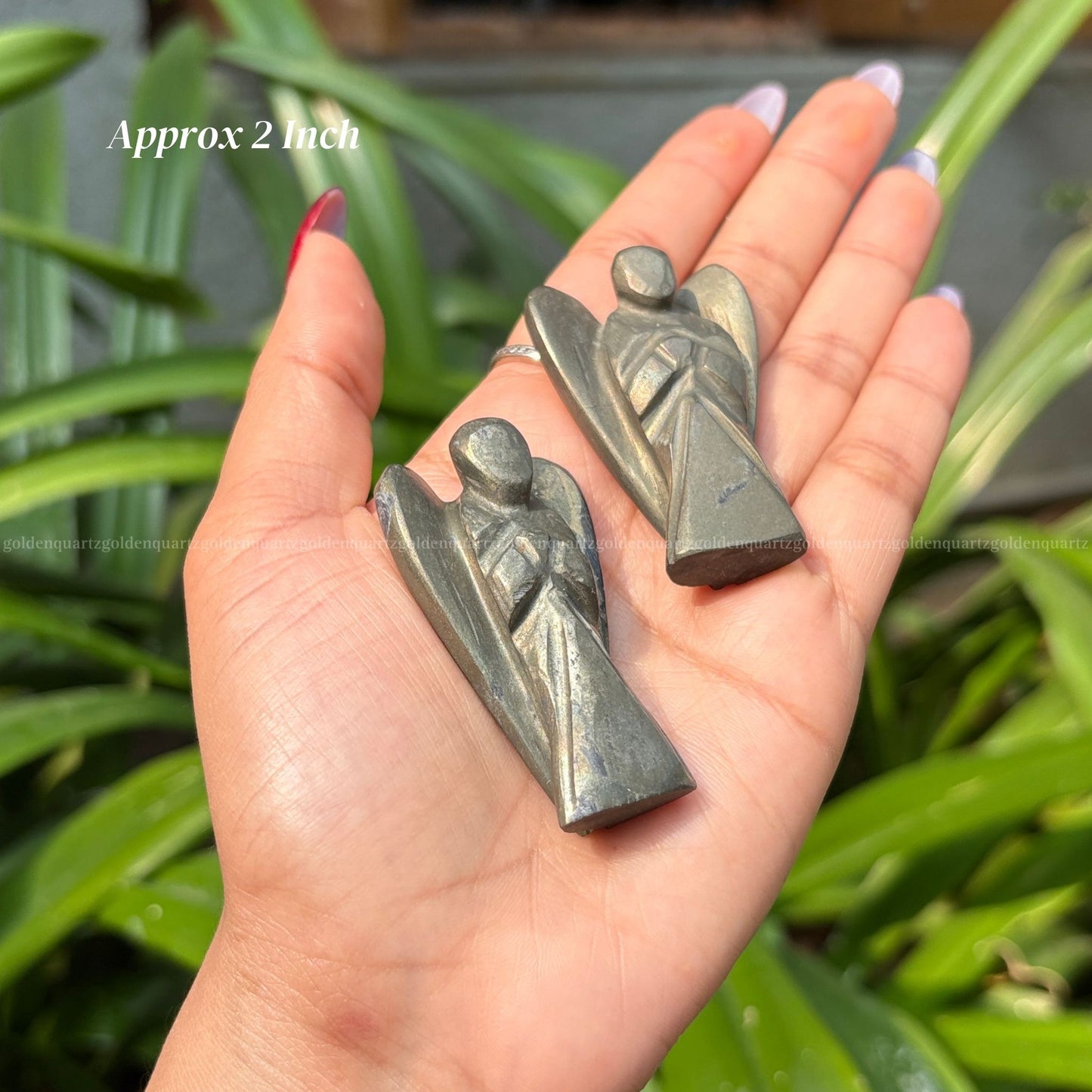 Pyrite Angel - Golden Quartz 