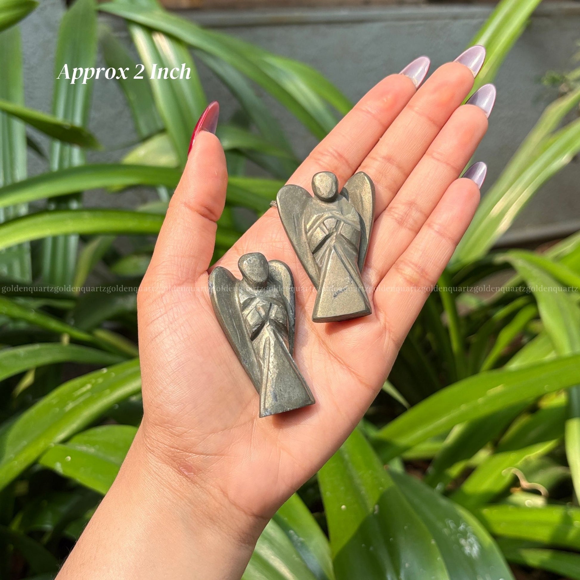 Pyrite Angel - Golden Quartz 