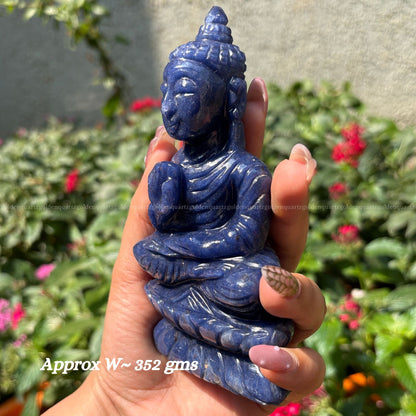 Sodalite Buddha for Wisdom, Peace & Mental Clarity