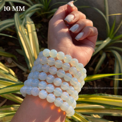 Opalite Bracelet For Emotional Balance & Communication - Golden Quartz 