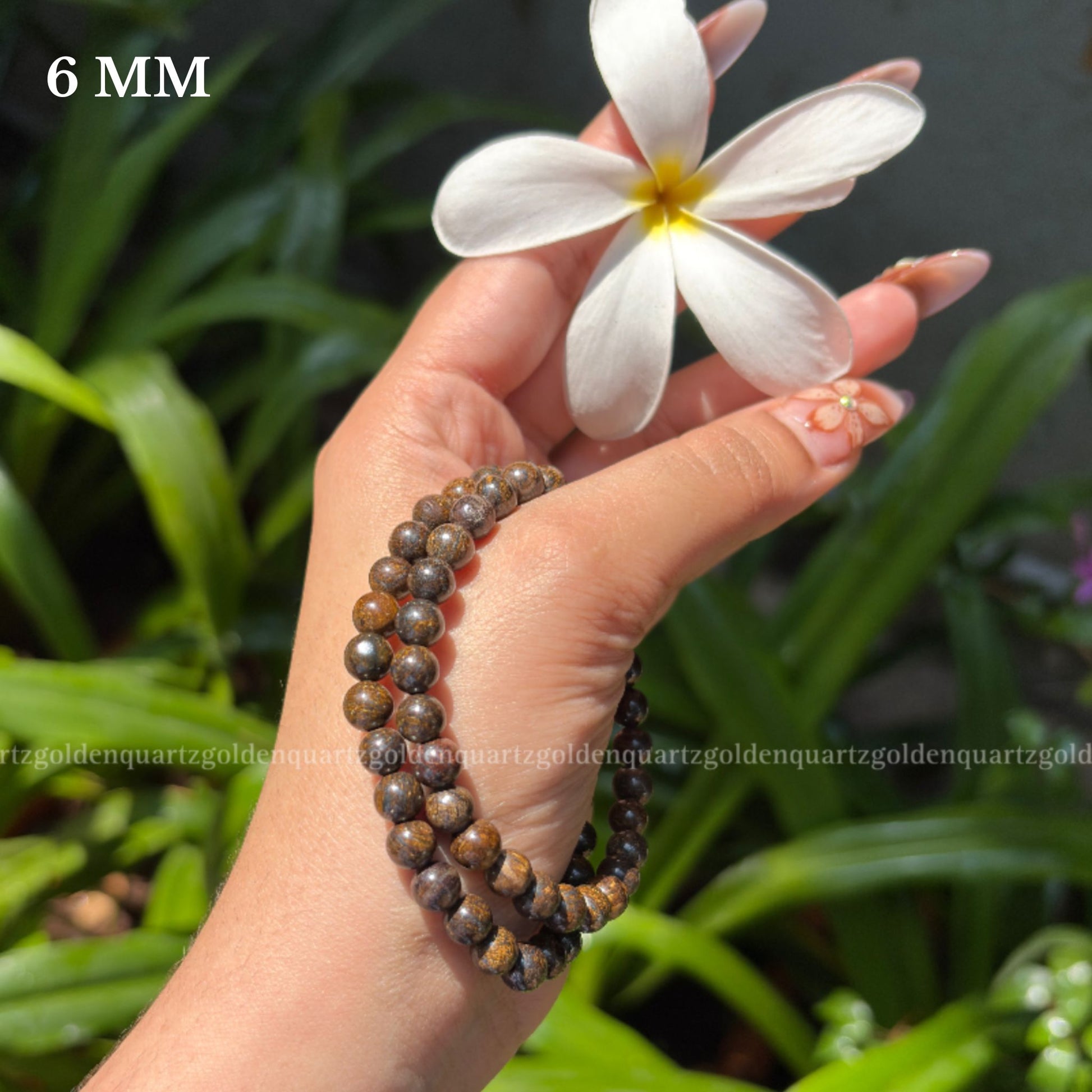 Bronzite Bracelet - Golden Quartz 