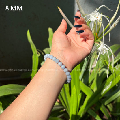 ANGELITE BRACELET - Golden Quartz 