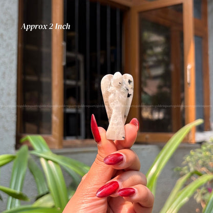 Rainbow Moonstone Angel - Golden Quartz 