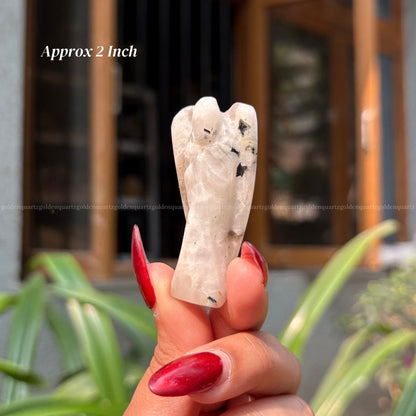 Rainbow Moonstone Angel - Golden Quartz 