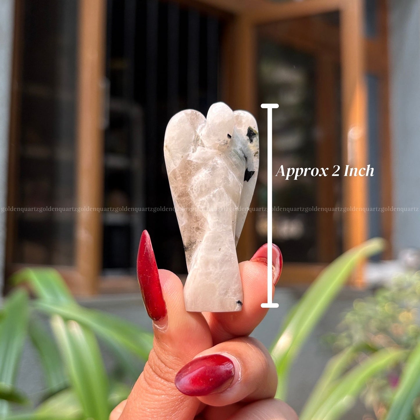 Rainbow Moonstone Angel - Golden Quartz 