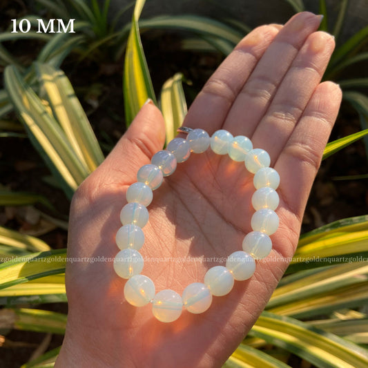 Opalite Bracelet For Emotional Balance & Communication - Golden Quartz 