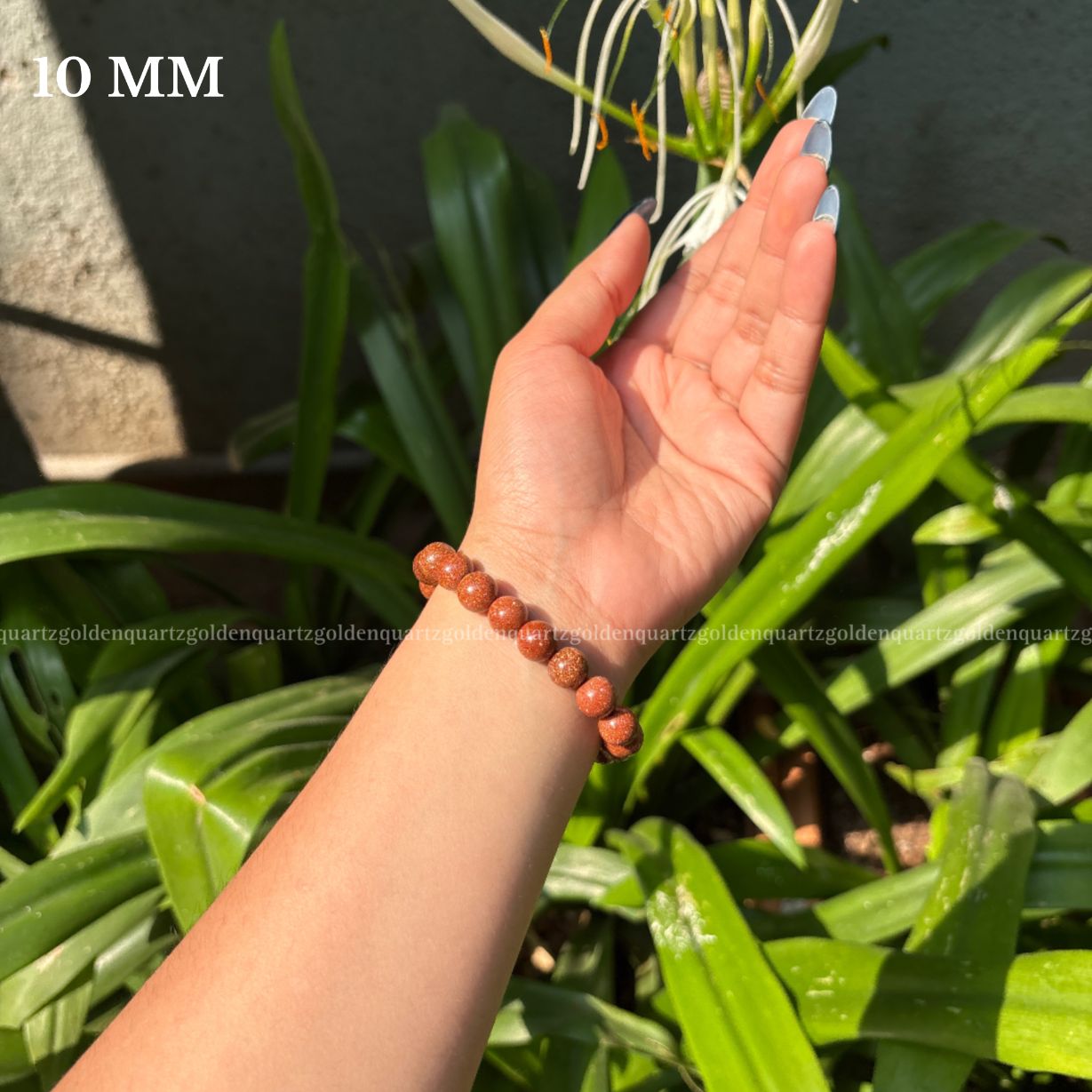 RED GOLDSTONE BRACELET FOR UPLIFTING ENERGY, AMBITION & CREATIVITY - Golden Quartz 