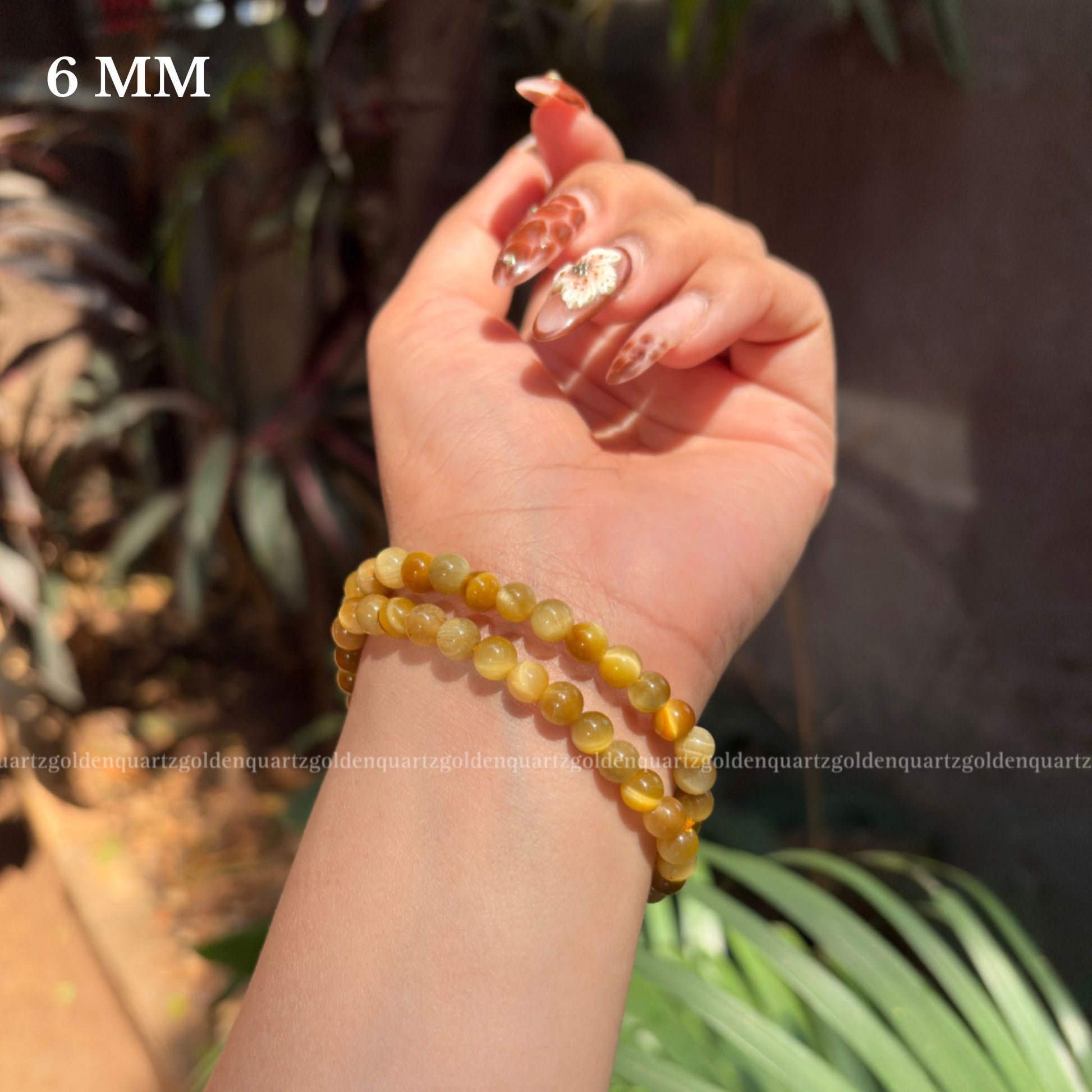 YELLOW CATS EYE BRACELET - Golden Quartz 