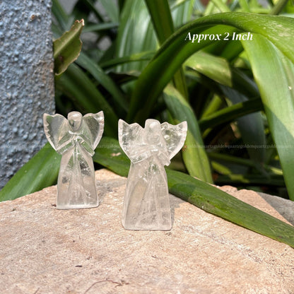 Clear Quartz Archangel - Golden Quartz 