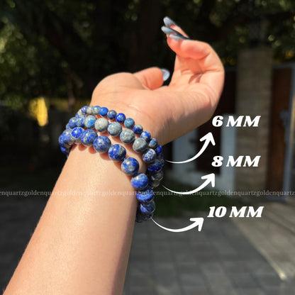 Lapis Lazuli Bracelet - Golden Quartz 