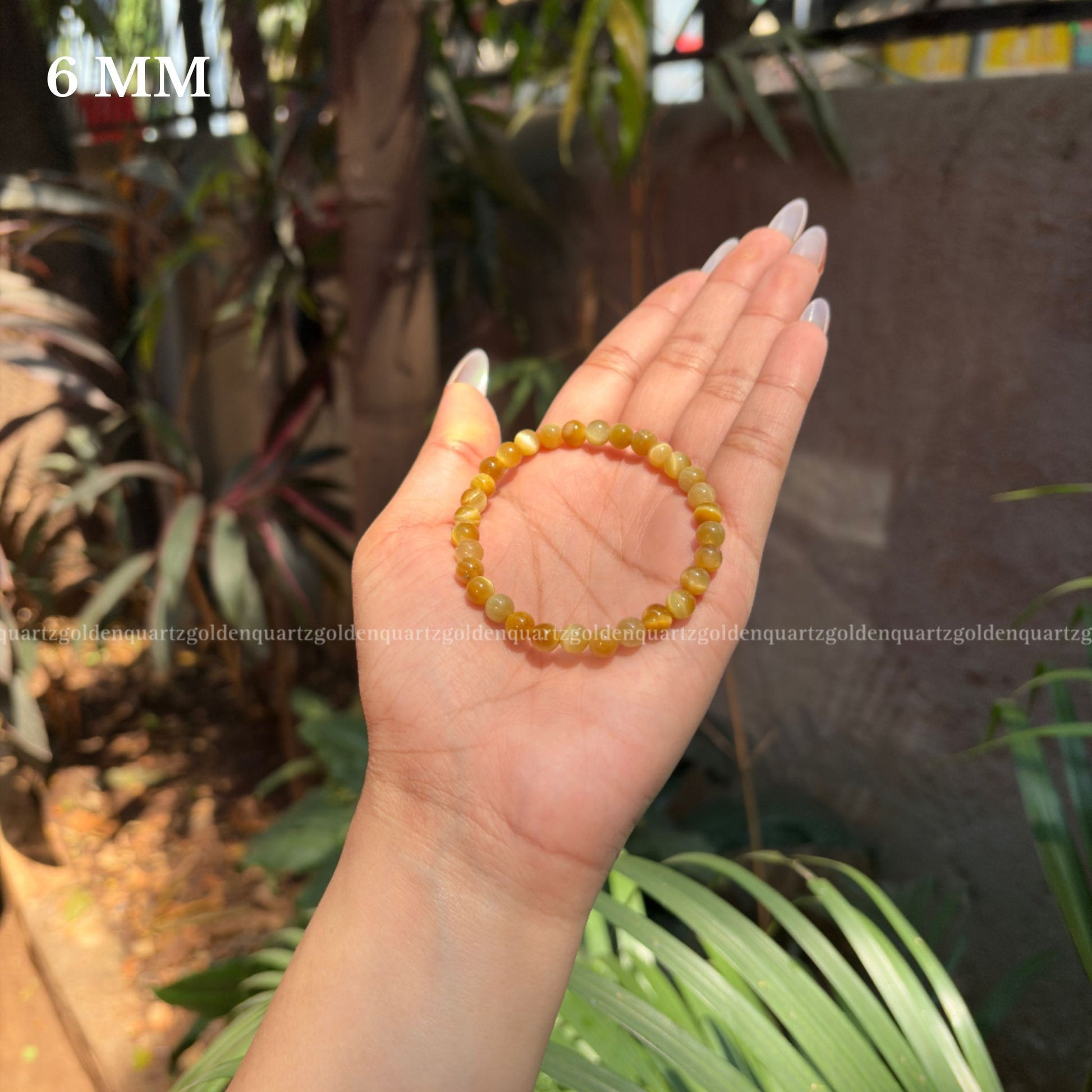 YELLOW CATS EYE BRACELET - Golden Quartz 